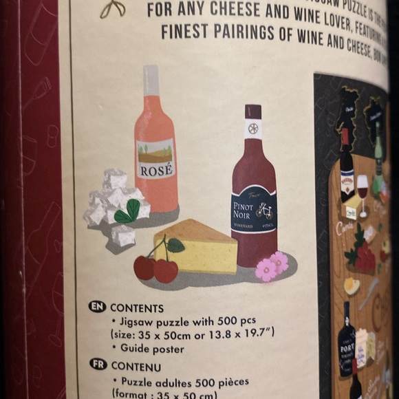 Cheese & Wine jigsaw puzzle by Ridlet’s! Sealed box! - Picture 4 of 5